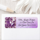 Paarse Amethyst Pareltjes Paars Etiket (Insitu)