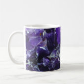 Paarse amethyst Persoonlijke naam Koffiemok (Links)