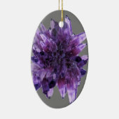 PAARSE AMETHYST QUARTZ CRYSTALS MINERAL KERAMISCH ORNAMENT (Rechts)