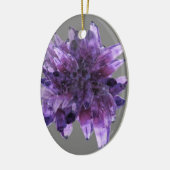 PAARSE AMETHYST QUARTZ CRYSTALS MINERAL KERAMISCH ORNAMENT (Links)