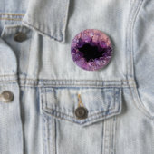 Paarse Amethyst Ronde Button 5,7 Cm (In situ)
