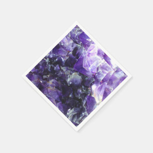 Paarse amethyst servet