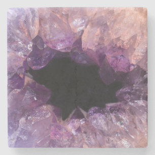 Paarse Amethyst Stenen Onderzetter