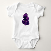 Paarse Amethyst Stone Baby Jersey Bodysuit (Voorkant)