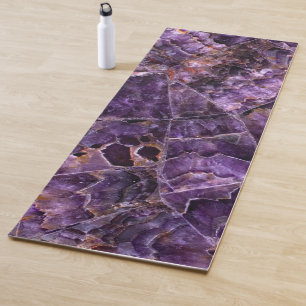 Paarse Amethyst Stone Yoga Mat