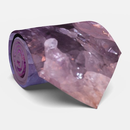 Paarse Amethyst Stropdas (Opgerold)