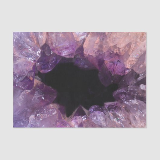 Paarse Amethyst Tissuepapier (Voorkant)