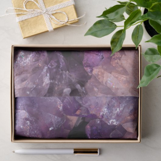 Paarse Amethyst Tissuepapier (Geschenk)