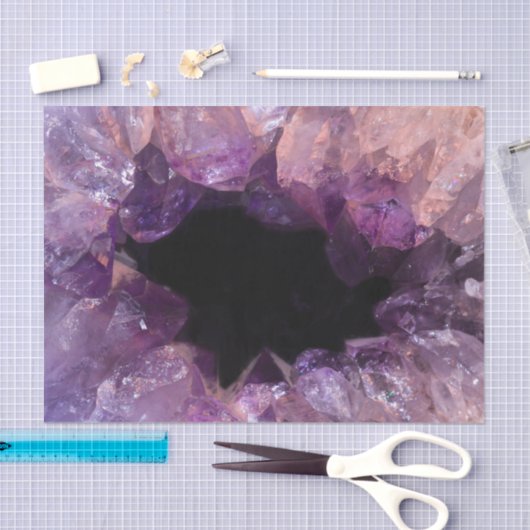 Paarse Amethyst Tissuepapier (Craft)