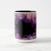 Paarse Amethyst Tweekleurige Koffiemok (Center)