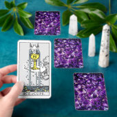 Paarse Amethystkristallen Edelsteen Tarot Deck Pokerkaarten (Insitu)