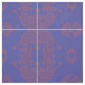 Paarse Amoba Monster Fabric Stof (Swatch)