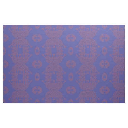 Paarse Amoba Monster Fabric Stof (Fat Quarter)