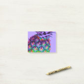 paarse anananas post-it® notes (Op bureau)
