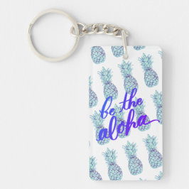 Paarse Ananas Aloha Sleutelhanger