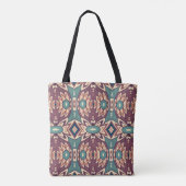 Paarse Ananas Vibes Tote Bag (Achterkant)