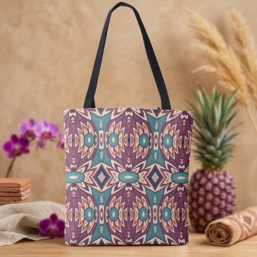 Paarse Ananas Vibes Tote Bag