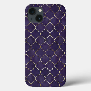 Paarse Andalusische Marokkaanse geometrie Case-Mate iPhone Case