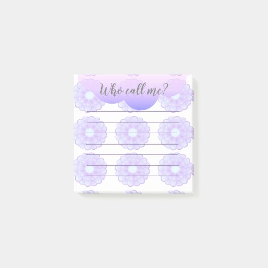 Paarse Anemone die me post-it noemt Post-it® Notes (Voorkant)