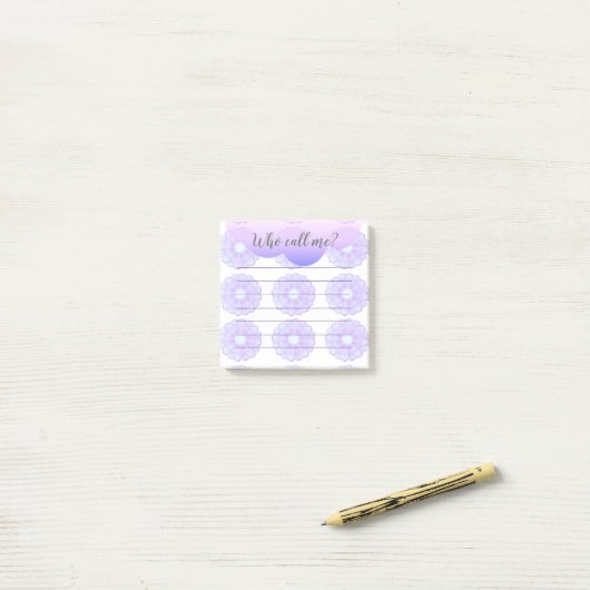 Paarse Anemone die me post-it noemt Post-it® Notes (Op bureau)