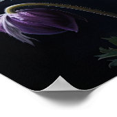 Paarse Anemone Flowers Art Print Poster (Hoek)