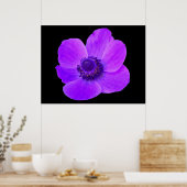Paarse Anemone Postyer Poster (Keuken)