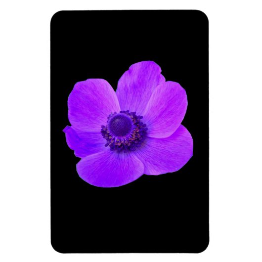 Paarse Anemone Premium Magnet Magneet (Verticaal)
