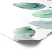 Paarse Anemones No Seating Plan Weddenschap Poster (Hoek)