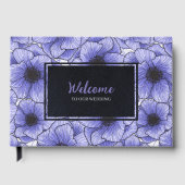 Paarse Anemones Wildflower G602 Gastenboek (Voorkant)