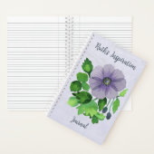 Paarse Anemoon Journal Notitieboek (Binnen)