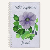 Paarse Anenome Journal Notitieboek (Voorkant)