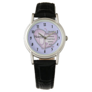 Paarse anesthetist verpleegster horloge