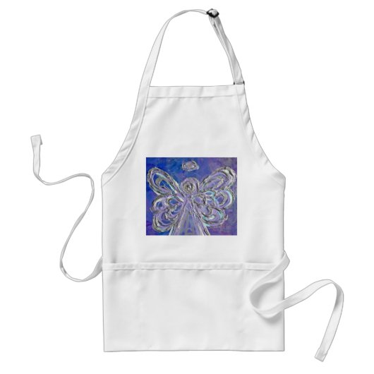 Paarse Angel Apron Standaard Schort (Voorkant)