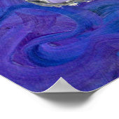 Paarse Angel Art Poster Print (Hoek)