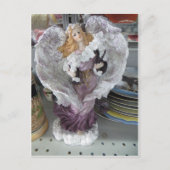 Paarse Angel Briefkaart (Voorkant)