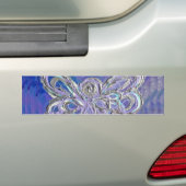 Paarse Angel Bumpersticker (Op auto)