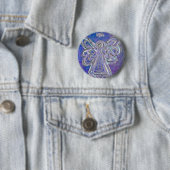 Paarse Angel Button Pin (In situ)