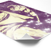 Paarse Angel Foto Afdruk (Hoek)