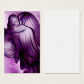 Paarse Angel Gift Label Visitekaartje (Voorkant /achterkant)