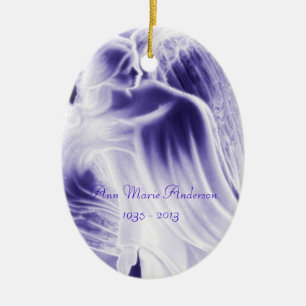 Paarse Angel Memorial - Ornament