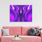 Paarse Angel Wings Canvas Afdruk (Insitu (Woonkamer))