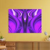 Paarse Angel Wings Canvas Afdruk (Insitu (Woonkamer))