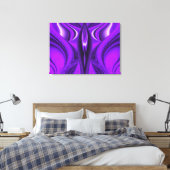Paarse Angel Wings Canvas Afdruk (Insitu (Slaapkamer))