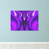 Paarse Angel Wings Canvas Afdruk (Insitu (Houten vloer))