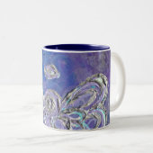 Paarse Angel Wings Mok of Cup (Voorkant rechts)