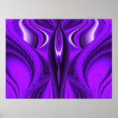 Paarse Angel Wings Poster (Voorkant)