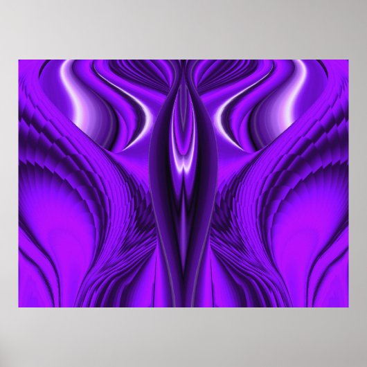 Paarse Angel Wings Poster (Voorkant)