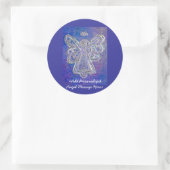 Paarse Angel Wings Stickers met de Berichten van d (Tas)