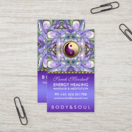 Paarse Angelic Energy Healing Holistic New age Visitekaartje