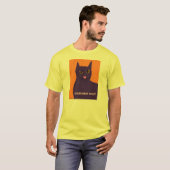 Paarse Angry Cat T T-shirt (Voorkant volledig)